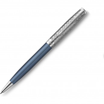 Ручка шариковая PARKER SONNET PREMIUM K537 Metal Blue CT M